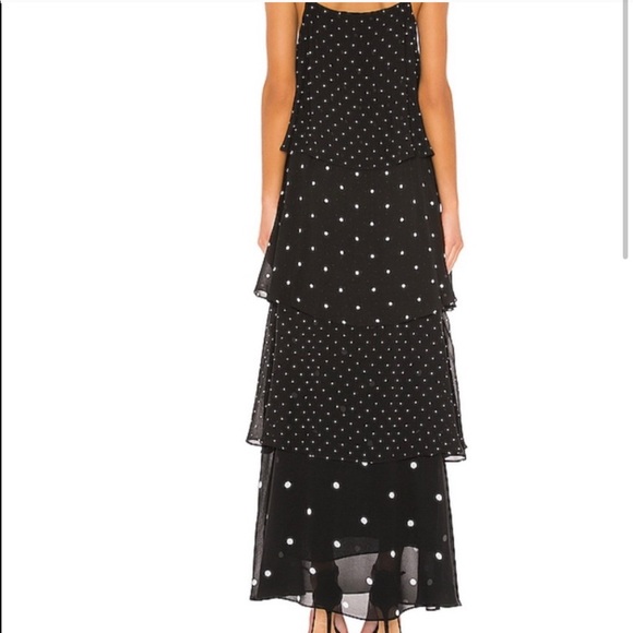 Anine Bing  Daisy Tiered Polka-dot Chiffon  Dress - Picture 8 of 8